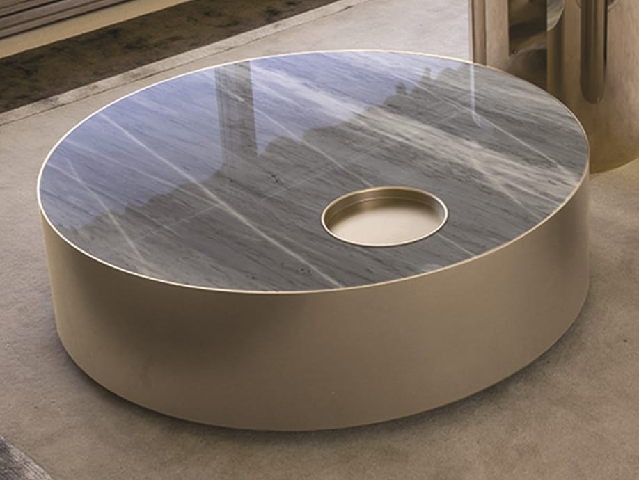 Низкий мраморный журнальный столик Longhi Loveluxe ARCH-00133246