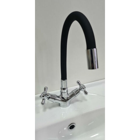 Orange OneLife P03-007cr Полимерный двухвентильный смеситель для кухни, цвет: хром Никель sun-id-1517127 - Вид №1