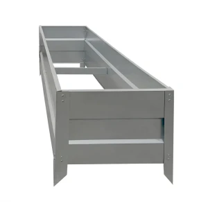 91639183 Грядка садовая оцинкованная Гласар 200x50x55 см цинк STLM-0950608