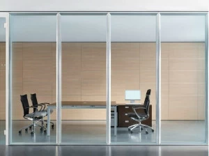 ESTEL GROUP Стеклянная звуконепроницаемая сдвижная стена для офиса