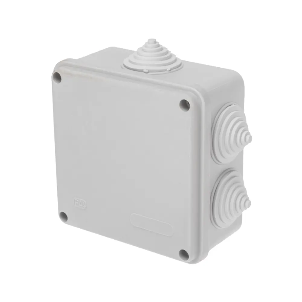 Распределительная коробка открытая Rexant 28-3058 100x100x50 мм 6 вводов IP44 цвет серый Santreyd STLM-2182810 - Вид №7