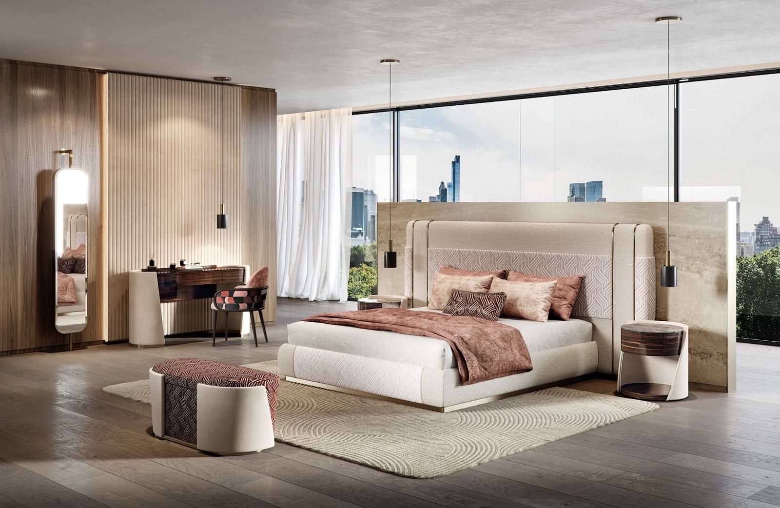 Деревянная круглая тумбочка с ящиками Capital Collection ARCH-00048767 - Вид №2