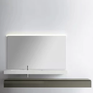 Комбинация ванной комнаты P107 в отделке NEXT 90 Corian/Muschio MILLDUE PURO