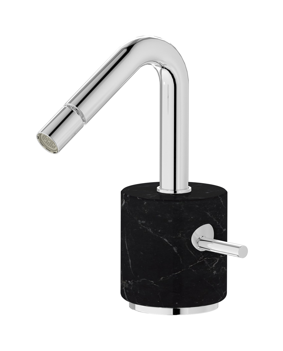 Смеситель для биде на 1 отверстие в комплекте с донным клапаном. WE ARE IB mr220cc_2 Chrome Marmo