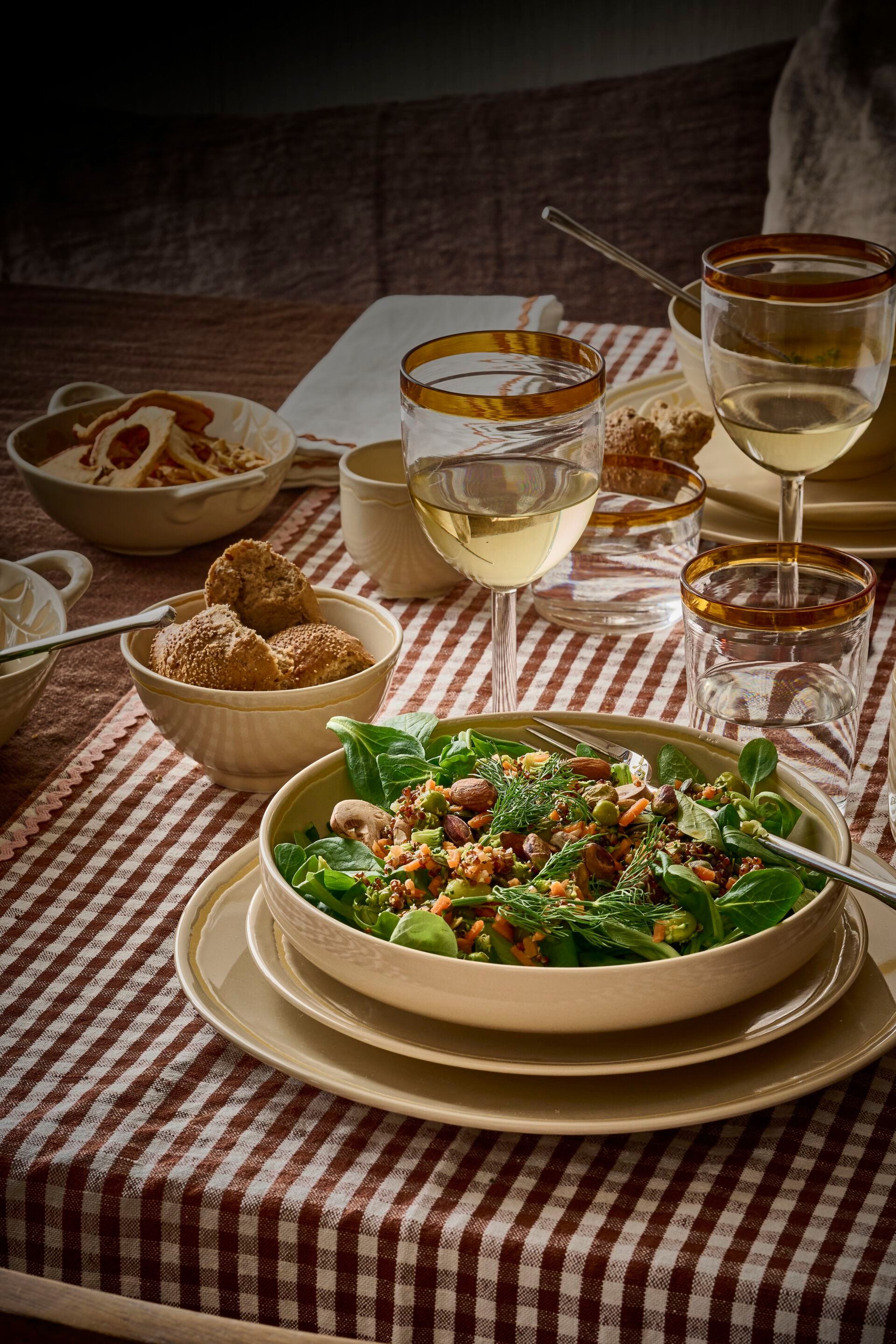 Runner in lino POMAX Olive ARCH-00150075 - Вид №3