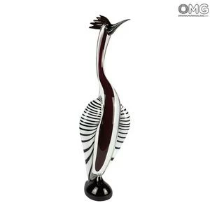 2915 ORIGINALMURANOGLASS Скульптура - королевская цапля - Original Murano Glass OMG 22 см