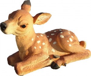 11167 ОЛЕНЁНОК лёжа, скульптура из бетона LAB.Space  - Вид №2