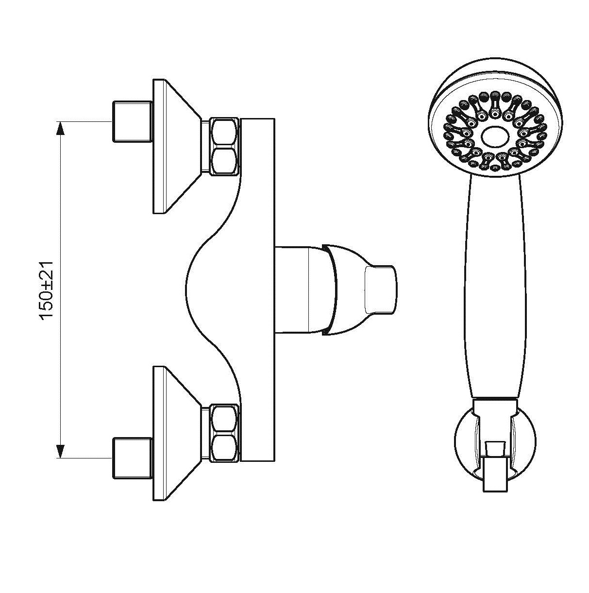 BA387AA Смеситель для душа VIDIMA FINE  - Вид №3