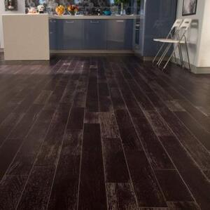 Массивная доска Deker Гранж Дуб с брашью (Текстурированная) 300-1200х120 мм.