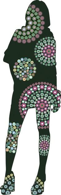 CONCEPTUWALL Декор из клейкой ткани Silhouettes sun-id-1391006 - Вид №22