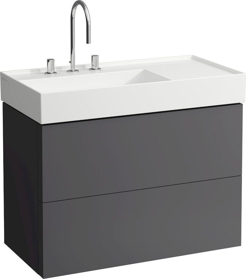 H8103384001581 Раковина, полочка справа, со специальным скрытым сливом LAUFEN PRO - Вид №4