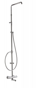 01-0860-CR CARIMALI Душевая стойка Rigoletto с телескопической ванной, одинарная