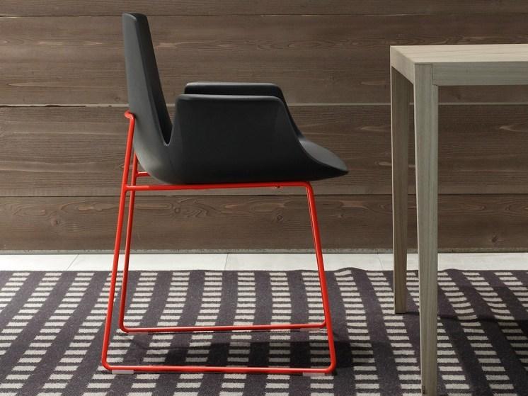 Poliform Кожаное кресло с салазками и подлокотниками Ventura sun-id-1374140 - Вид №2