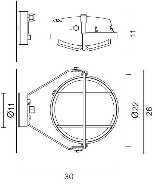 Martinelli Luce Регулируемый проектор из флуоресцентной пластмассы для использования вне помещений Out 1245 - Вид №7
