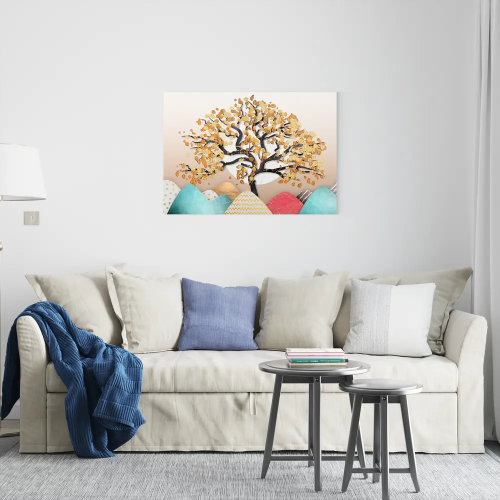 Картина на холсте Постер-лайн Янтарное дерево 50x70 см STLM-2171981 - Вид №1