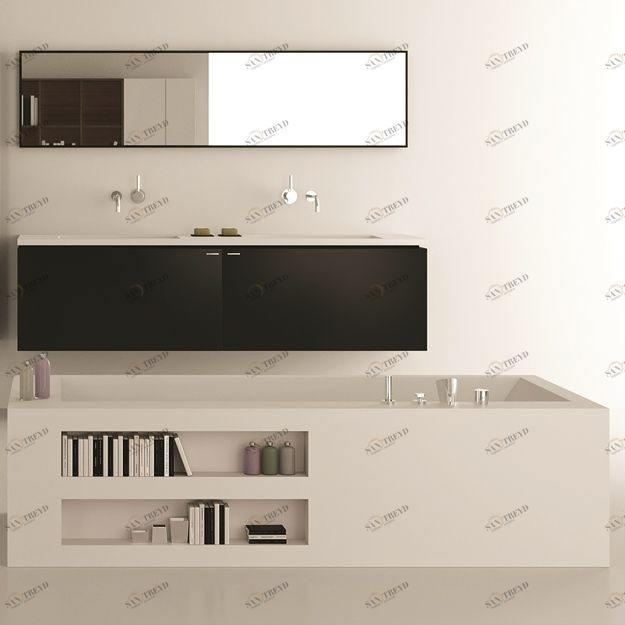 Design Ванна из Corian 1800x900x500 Box Tub 4 белая MOMA Design BT03085048