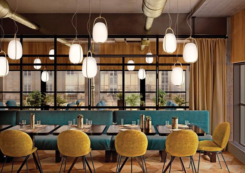 KUNDALINI Подвесной светильник из опалового стекла Lannà sun-id-1387309 - Вид №1