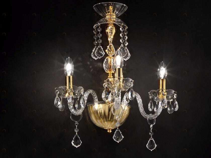 Masiero Бра из дутого стекла с кристаллами Glass sun-id-1378828