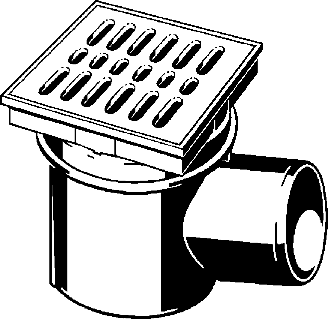 Канализационная арматура  Напольные трапы Advantix  Трапы VIEGA 148 607 Модель 4956.4 Santreyd  - Вид №1