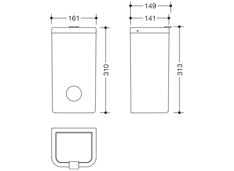 477.05B20598 гигиеническая комбинация HEWI Neuheiten SAN  - Вид №5