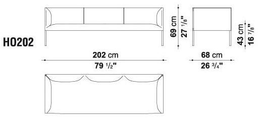 B&B Italia Project Диван из ткани Hollow sun-id-1360785 - Вид №4