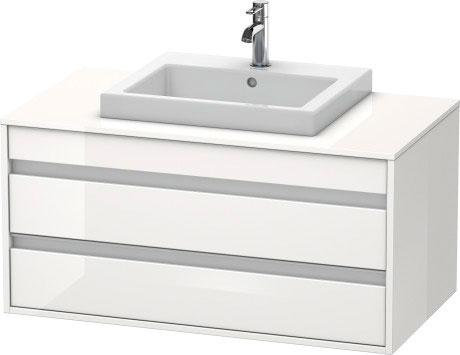 KT675501414 Тумбочка подвесная Ketho #KT6755 1000 x 550 мм Терра, декор Duravit - Вид №2