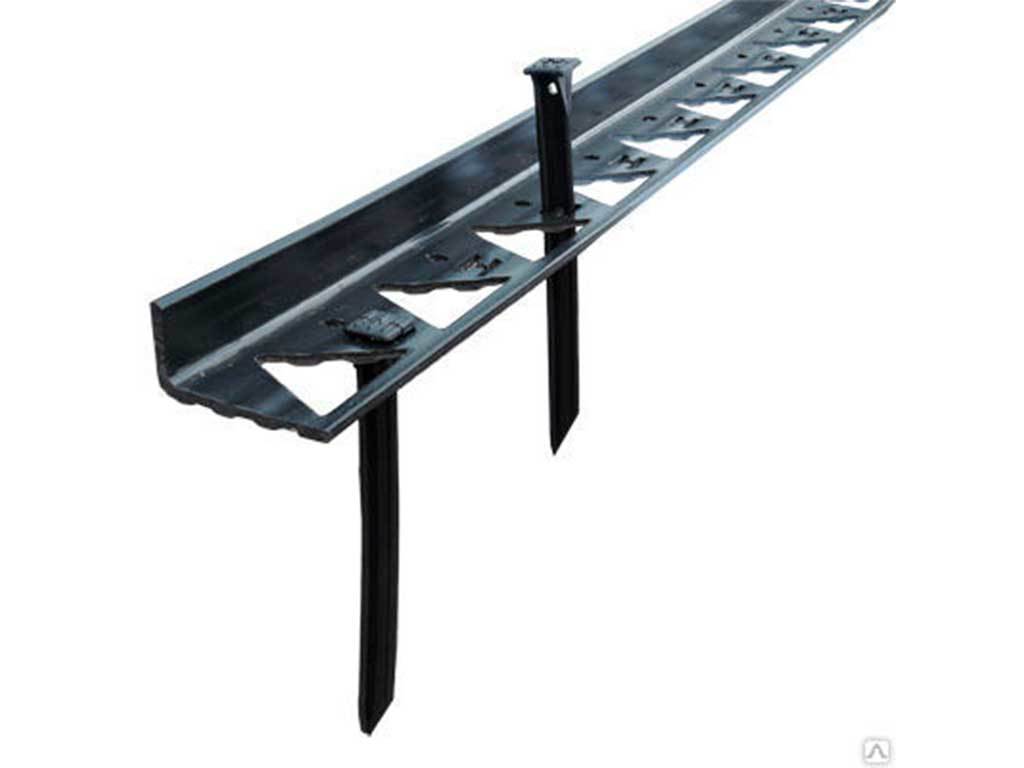 Пластиковый бордюр 45 мм, длина 3 м ГеоПластБорд GPBST-28 - Вид №9