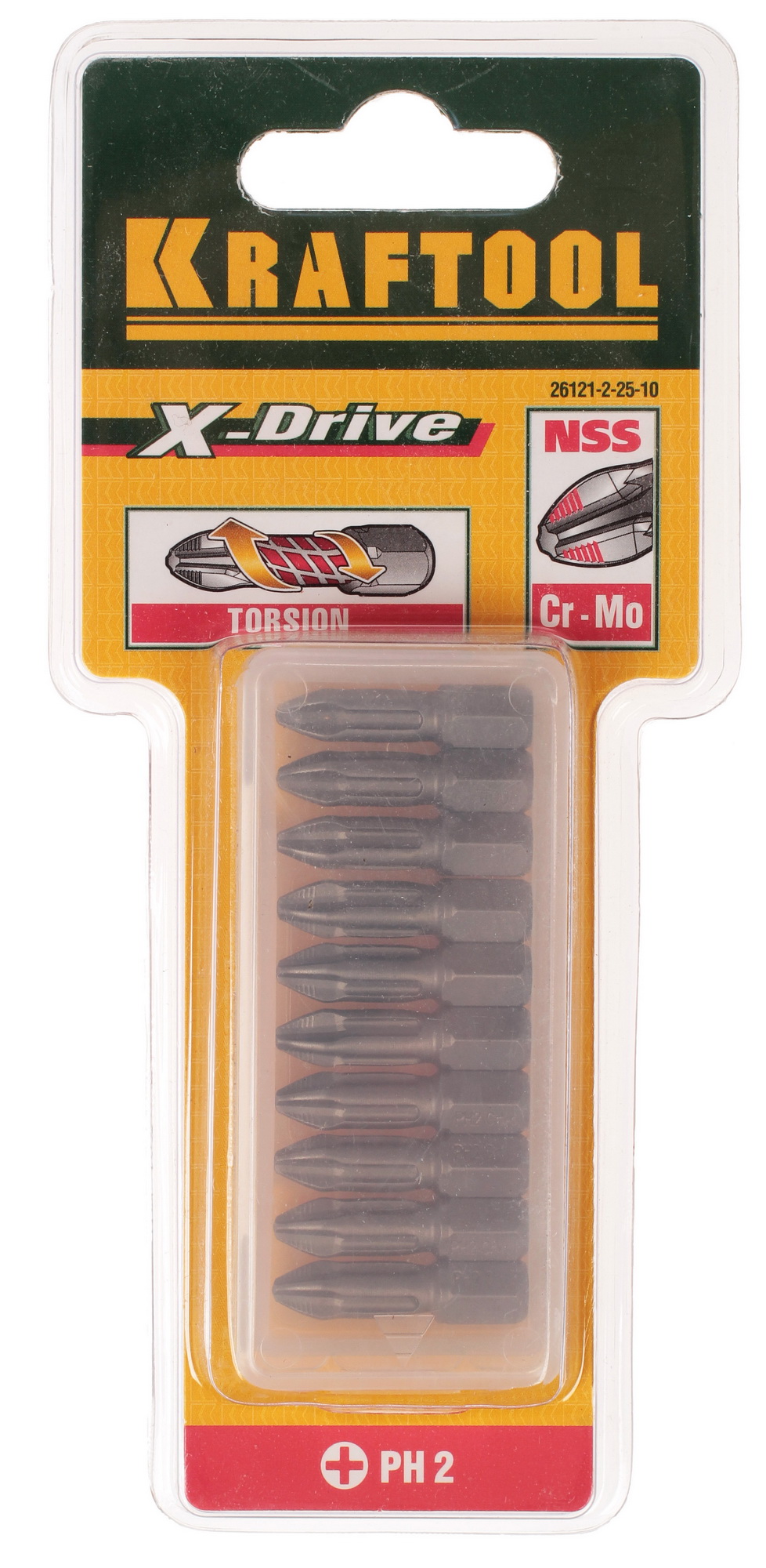 Набор бит KRAFTOOL 26121-2-25-10 1065208 STDN-0012147