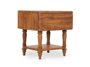 Тумбочка из тикового дерева с ящиком