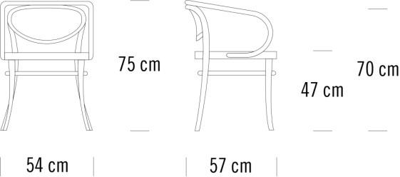 Thonet Стул с мягким сиденьем и спинкой 209 sun-id-1456199 - Вид №1