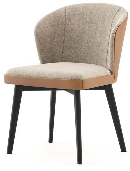 Laskasas Мягкое кресло из ткани и кожи Nelly Lk2424 - Вид №1