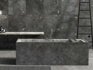 MONITILLO MARMI Отдельностоящая прямоугольная ванна из мрамора