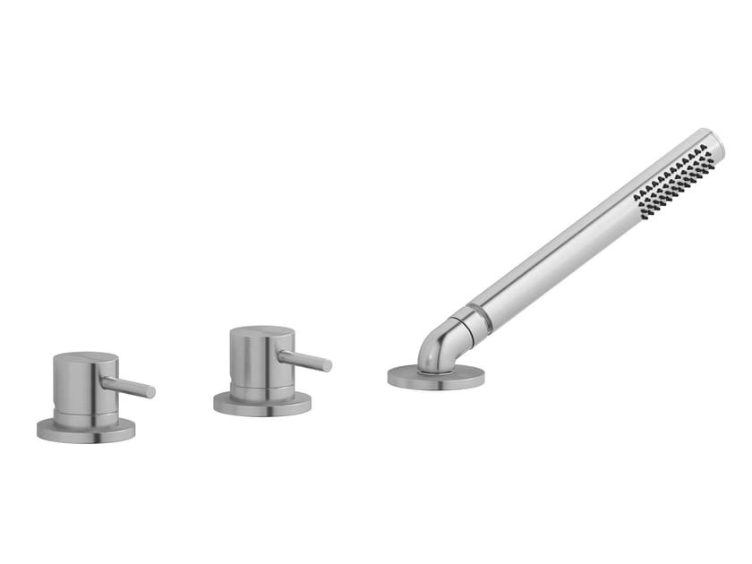 Смеситель для ванны с 3 отверстиями из нержавеющей стали с ручным душем IB M316 ARCH-00063395