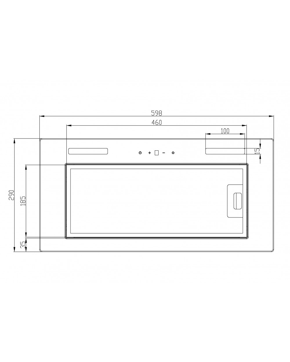 9240993 Вытяжка полновстраиваемая SCHTOFF LIBERTY 60 белый STDN-0084615 - Вид №2
