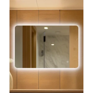 Зеркало в ванную комнату Сингапур Лайт 120x80 см с подсветкой