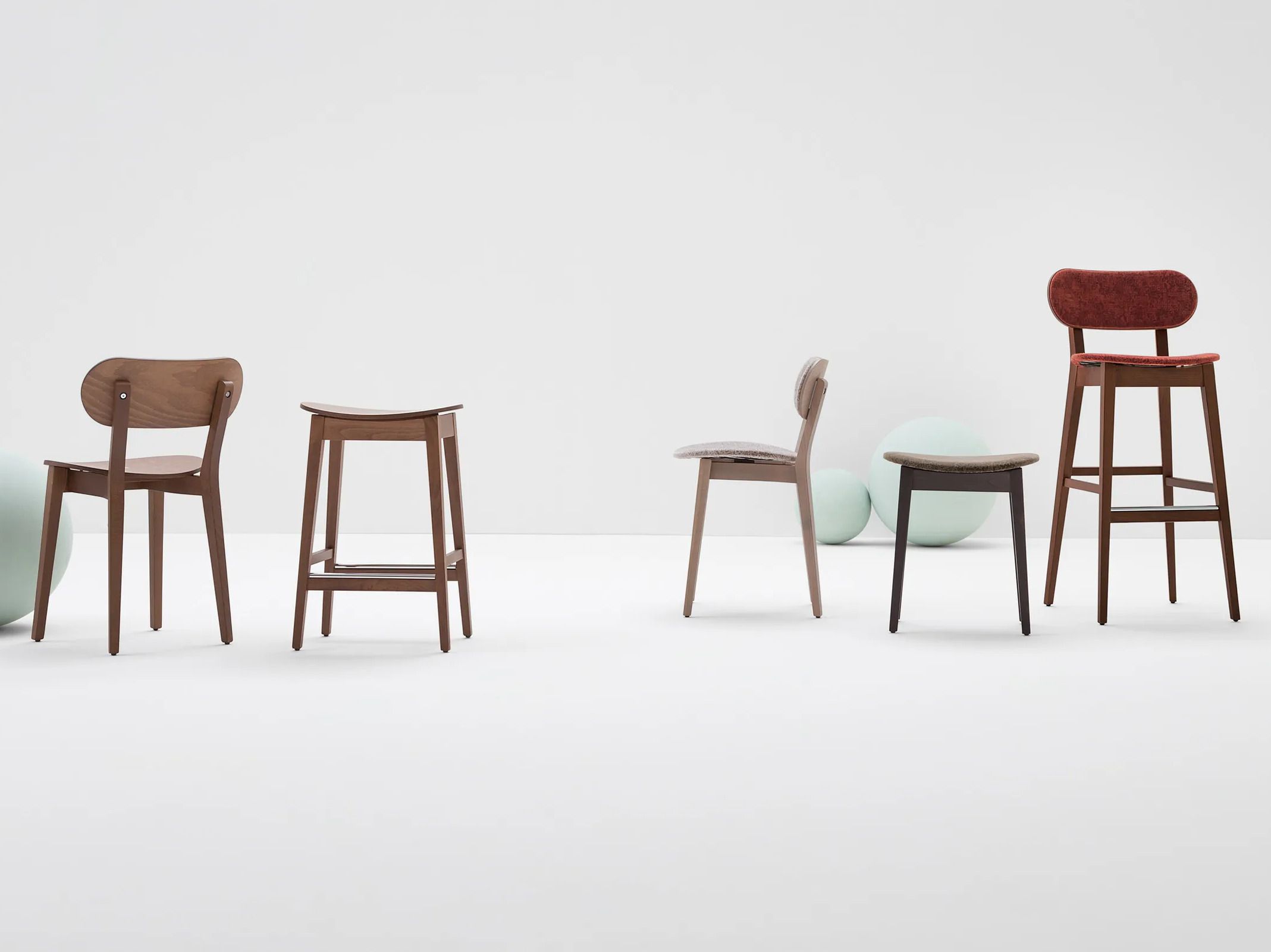 Мягкий стул из бука Billiani Gradisca ARCH-00100702 - Вид №1