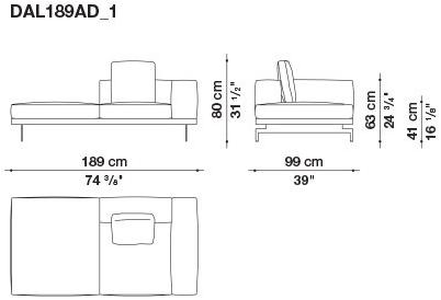 B&B Italia 3-х местный тканевый диван Dock sun-id-1376507 - Вид №196