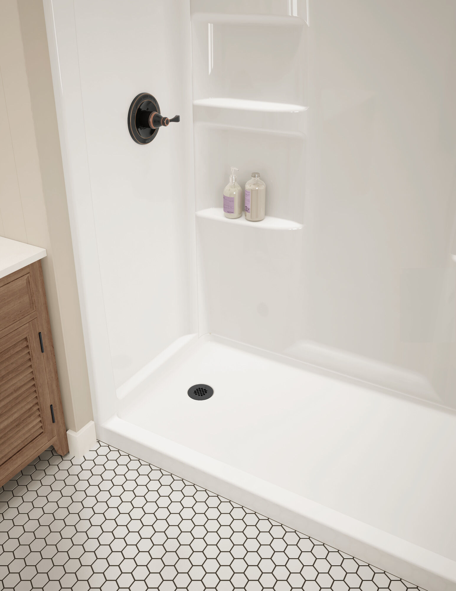 ProCrylic 60 дюймов x 30 дюймов душевая кабина Delta Faucet B67513-6030-WH - Вид №1