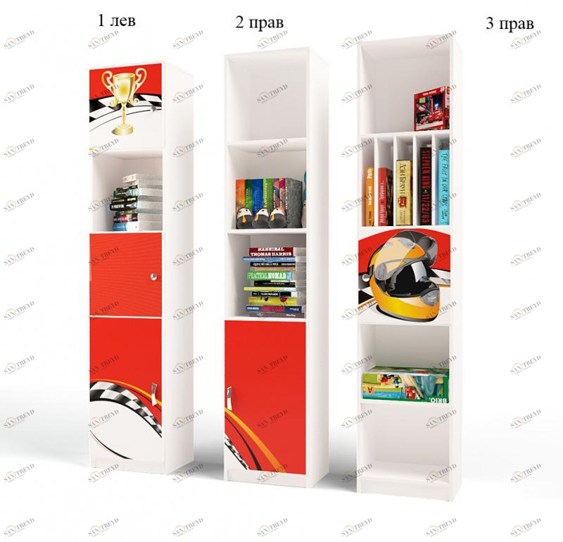 Стеллаж ABC-KING 02La-Man красный 4631147960351