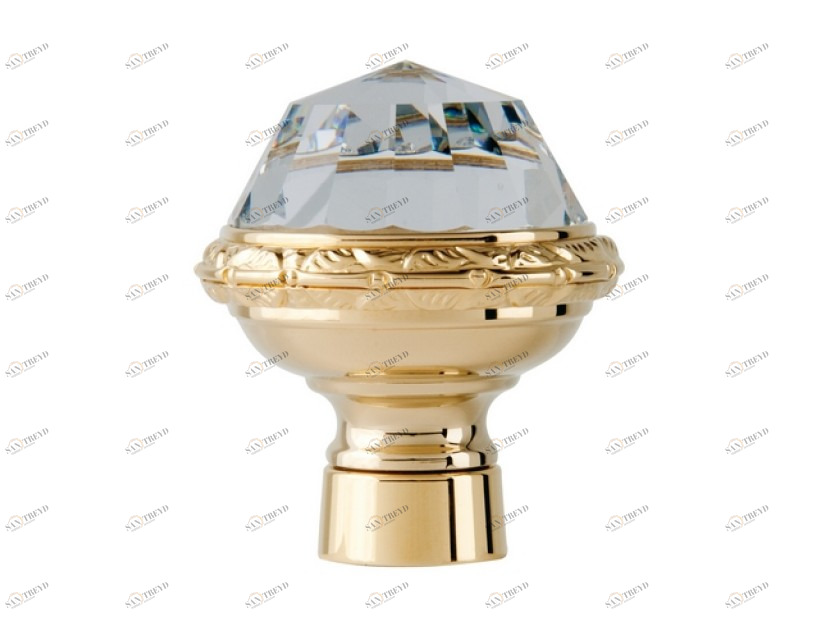 041245.000.30 Комплект ручек душевой системы с кристаллами сваровски Античная латунь Mestre 