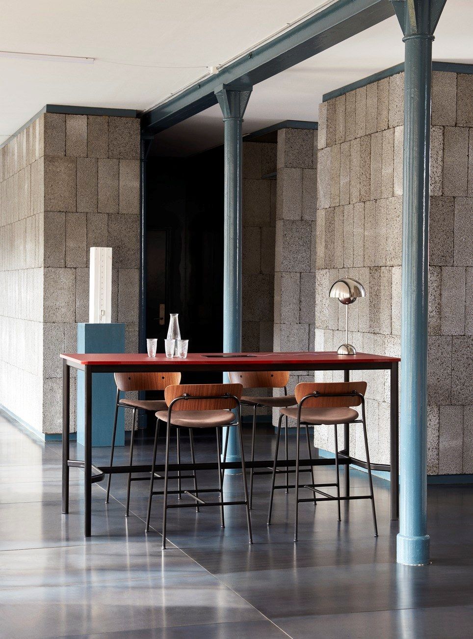 Высокий стул с мягким сиденьем &Tradition павильон ARCH-00148664 - Вид №3