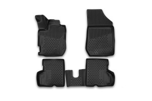 16082193 Коврики в салон Renault Kaptur, 04/2016-, 3D, 4 шт. ЕLEMENT3D4141210k ELEMENT