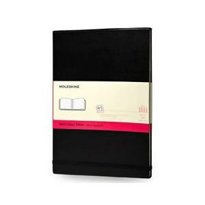 Блокнот для акварели Moleskine CLASSIC WATERCOLOUR 130х210мм 72стр. твердая обложка черный