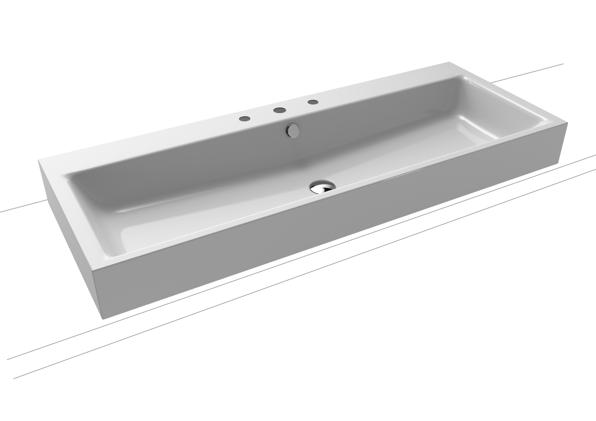 Умывальник KALDEWEI Сталь эмалированная 3168 145 Манхэттен 31683060145 