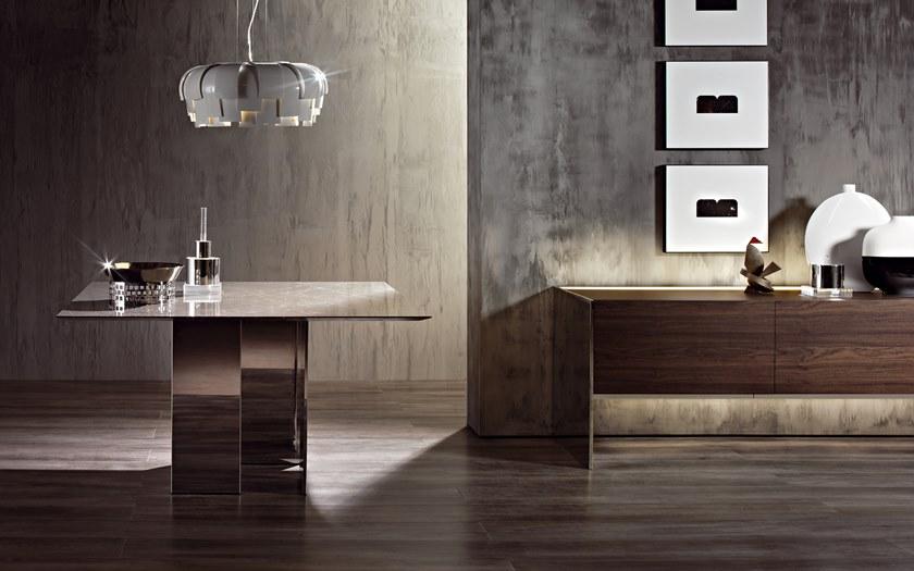 ACERBIS Квадратный мраморный стол со стальным основанием sun-id-1468826 - Вид №1