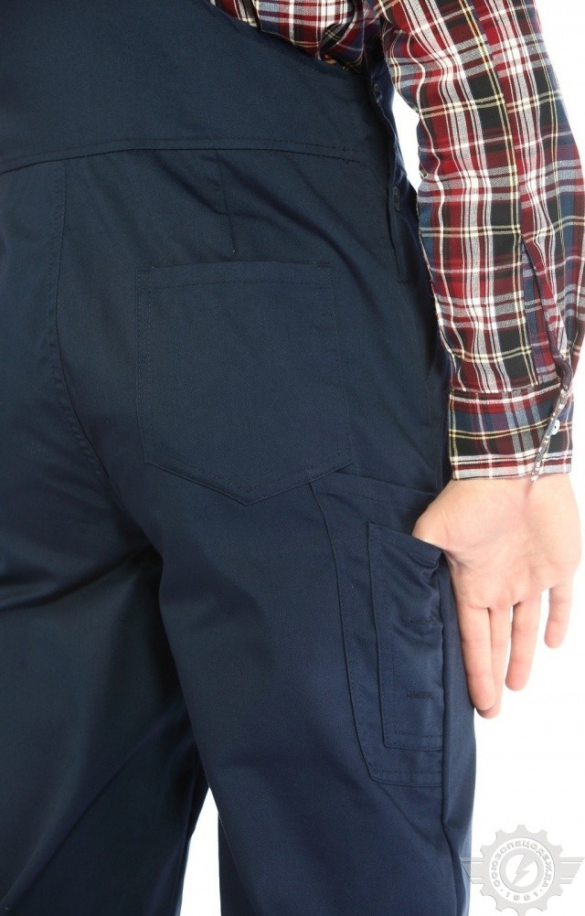 65642 Полукомбинезон "Эксперт-2" темно-синий  Летняя спецодежда  размер 64-66/170-176  - Вид №6
