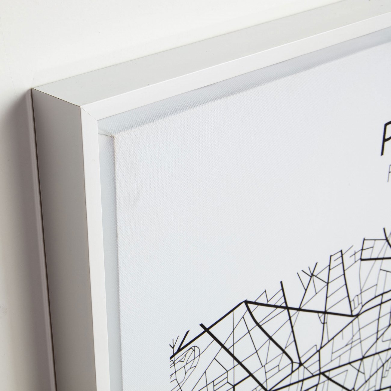 Картина на холсте белая Uptown Paris от La Forma LA FORMA UPTOWN 00-3865171 Белый;черный  - Вид №1