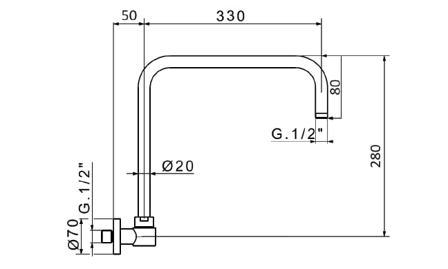 Настенный душ Gaia Mobili Complements ARCH-00023080 - Вид №2