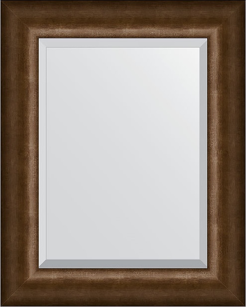 BY 1360 Зеркало с фацетом в багетной раме - состаренная бронза 66 mm EVOFORM Exclusive