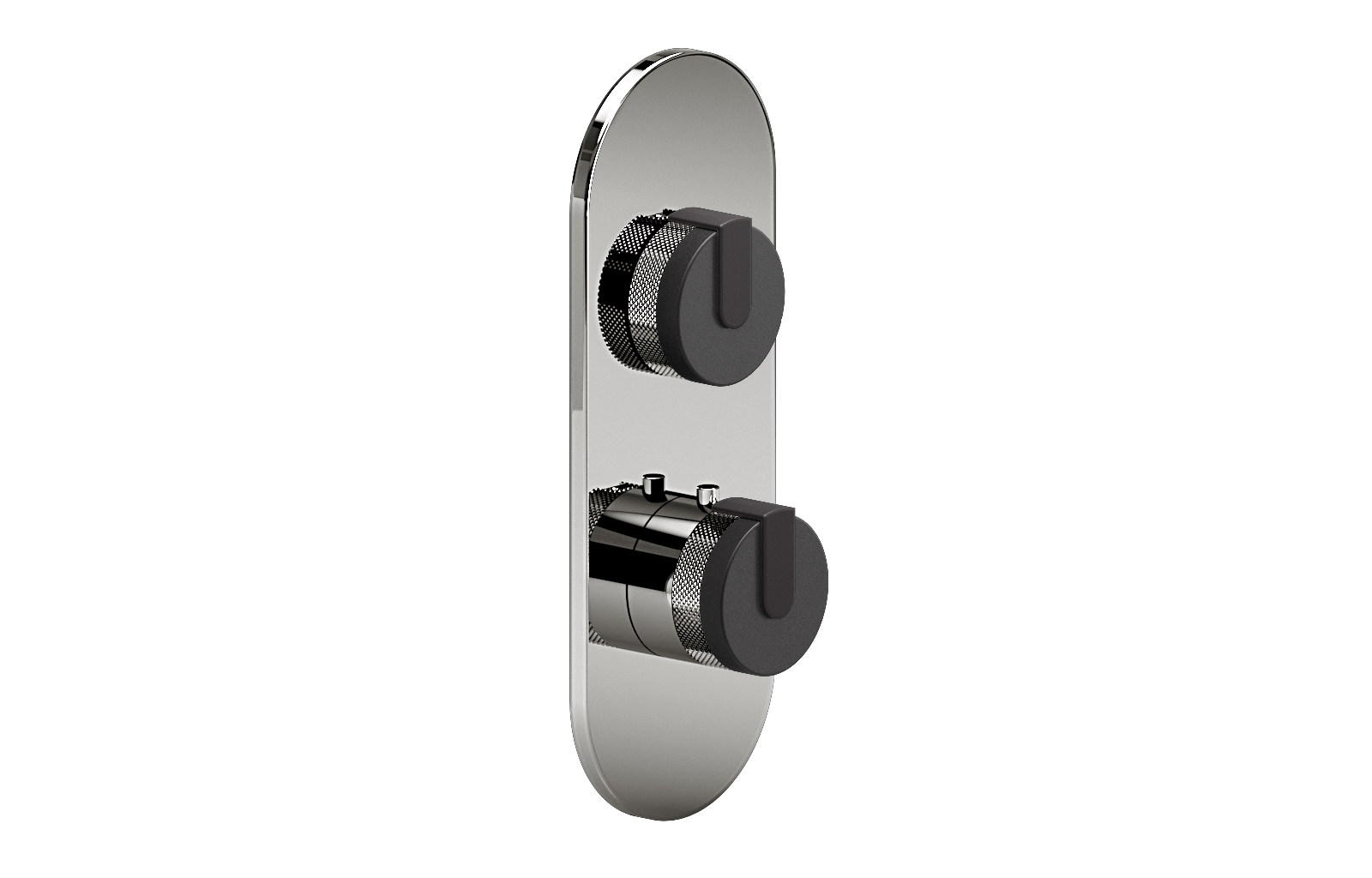 E-8026-R1BKE0-L1GM-PC-T Планка M-Series с 2 ручками - Внешняя часть GRAFF MOD+